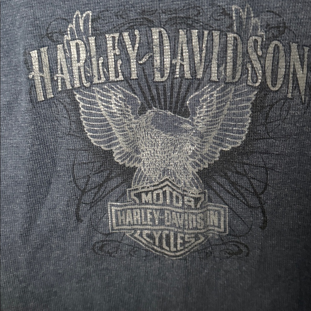 Harley-Davidson Dark Blue Graphic Long Sleeve - Picture 3 of 4